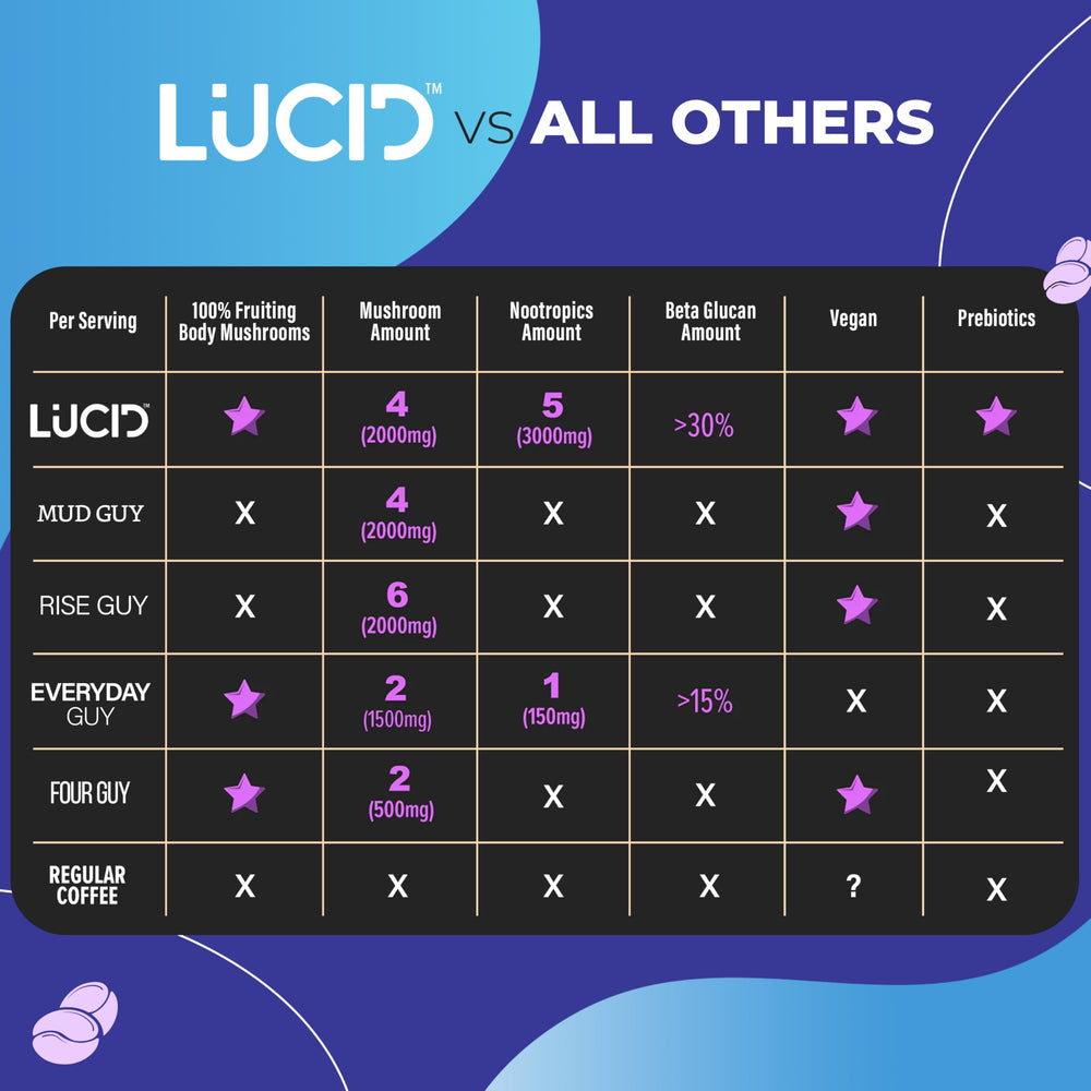 Lucid Dream Mushroom Hot Cocoa jar closeup exuding luxury and comfort
