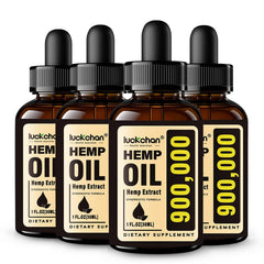 LUCKCHAN hemp oil 900k bottle front view for calm daily balance.
