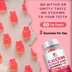 LUCNVEM 1200mg calcium citrate with D3 and K2 detail image highlights absorption benefits.