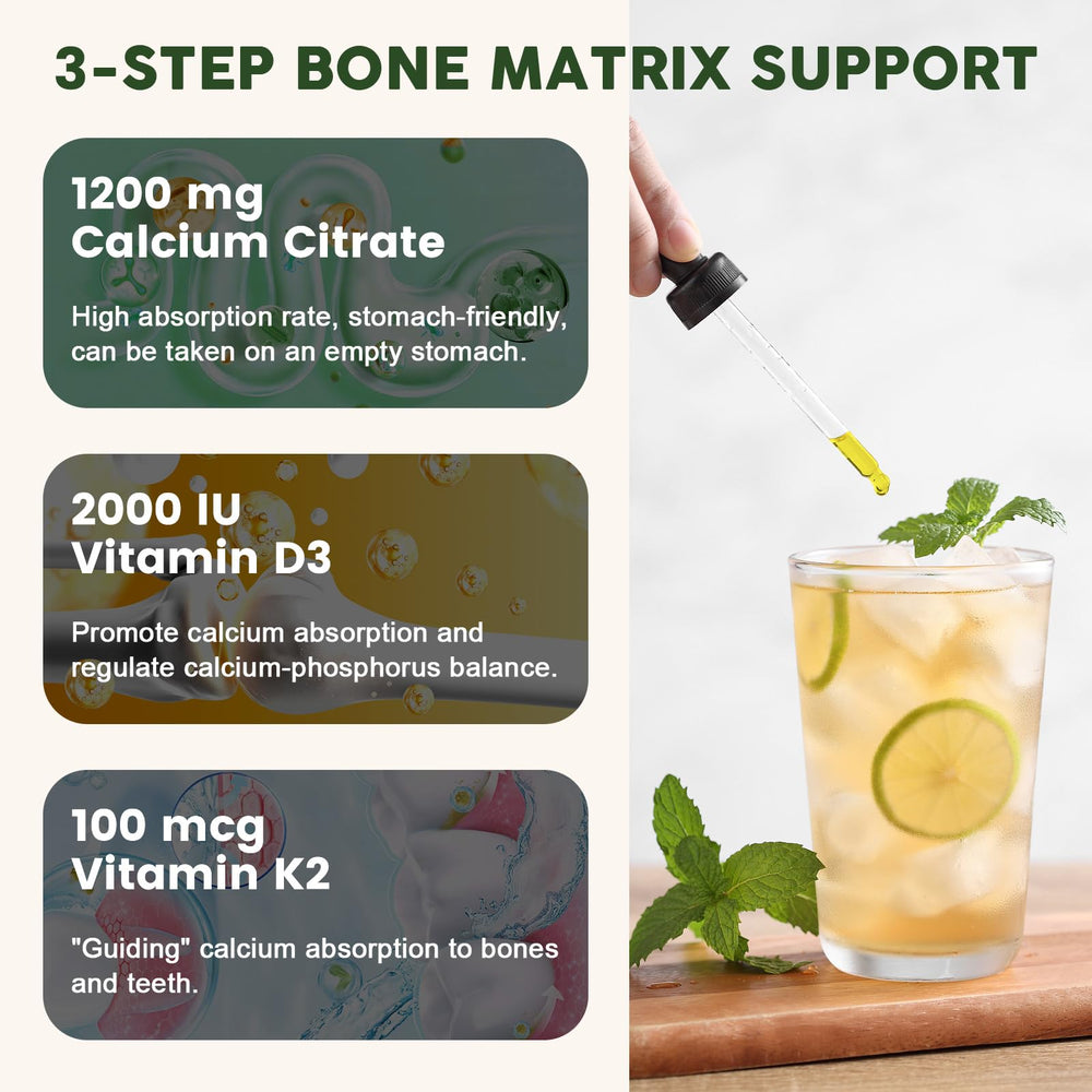 LUCNVEM pineapple-flavored calcium citrate liquid drops ready for consumption