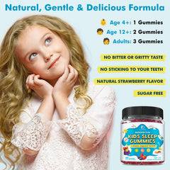 Packaging display communicates melatonin-free sleep support for children by LUCNVEM.
