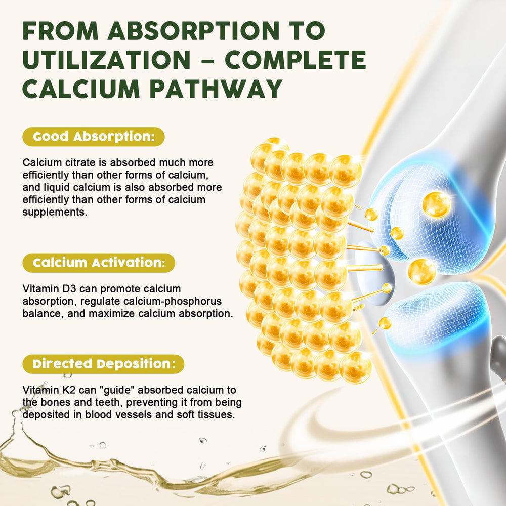 LUCNVEM pineapple-flavored liquid drops for daily calcium support