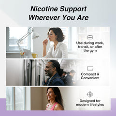 Lucy Nicotine Gum 2mg Berry Citrus in-pocket use for on-the-go relief