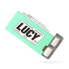 LUCY nicotine gum 2mg mint blister pack for discreet craving support on the go.