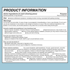 Lucy nicotine gum Wintergreen box on a store shelf for easy access