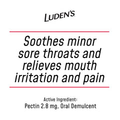 Resealable bag packaging for Luden's throat drops.