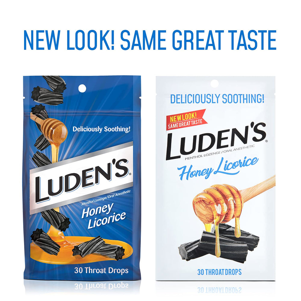 Luden's Throat Drops individually wrapped for discreet, portable use anywhere.