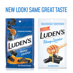 Luden's Throat Drops individually wrapped for discreet, portable use anywhere.