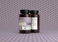 LugoTab 50 mg tablets bottle showing compact daily-use packaging.