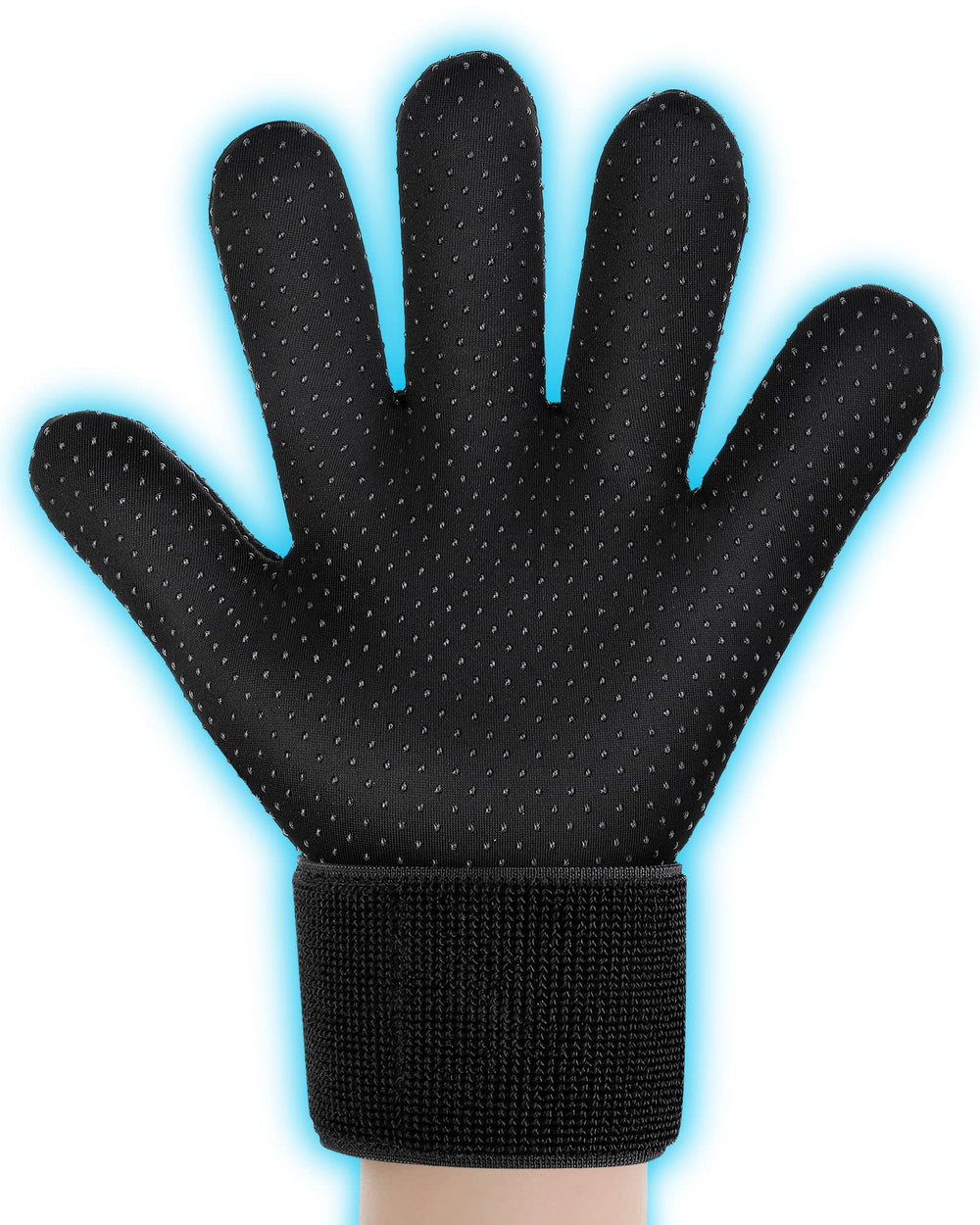 Luguiic full finger arthritis ice glove close-up showing flexible gel for comfort