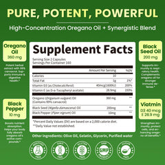 Lukaree 5-in-1 oregano oil capsules in hand for on-the-go wellness.