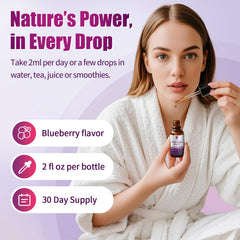 Lukaree Cortisol Drops blueberry flavor supporting mood and sleep routines.
