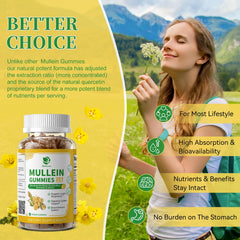 Lukaree Mullein Gummies ingredients bowl with elderberry and quercetin blend.