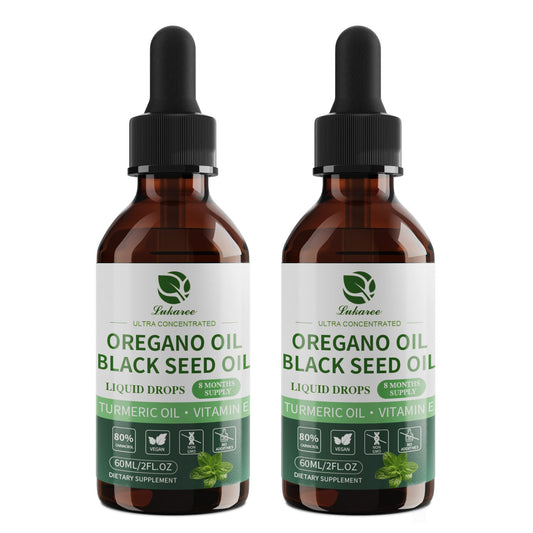Lukaree Oil of Oregano Drops bottle pour for easy daily use