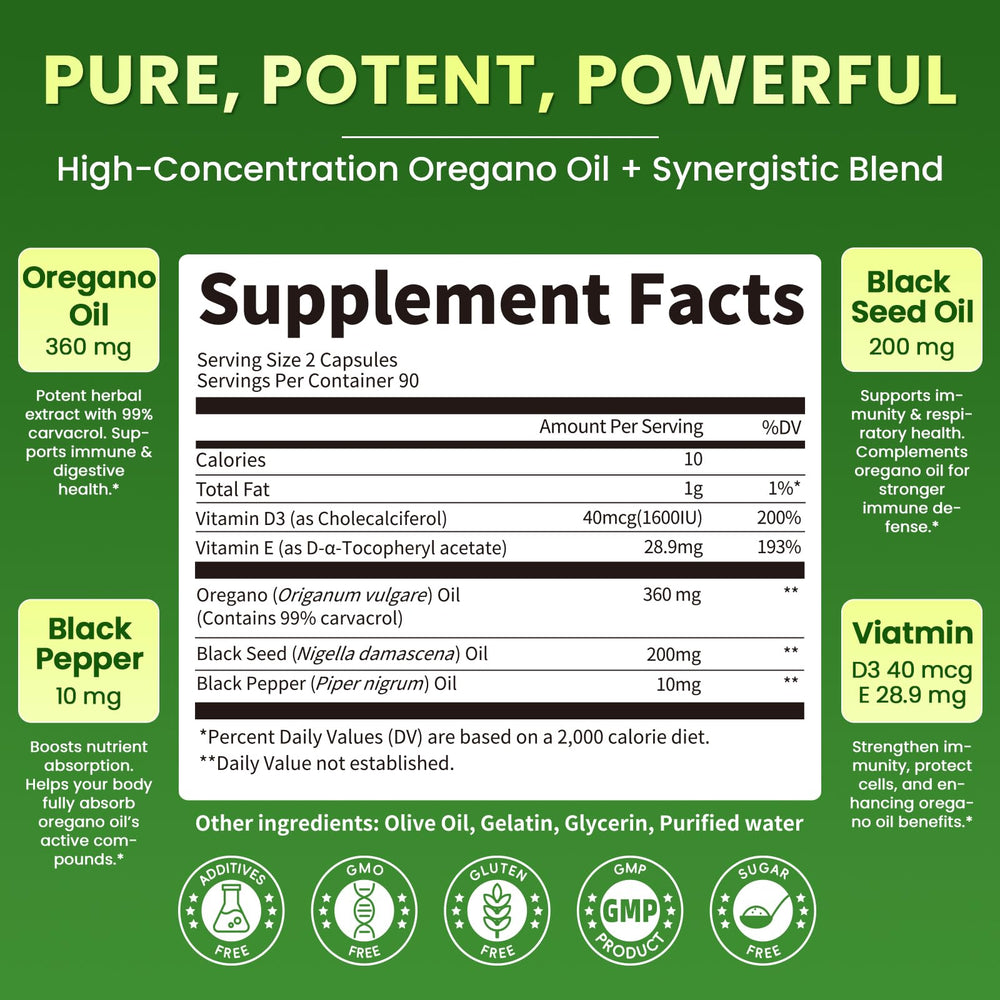 Lukaree oregano oil softgels close-up for digestive comfort.