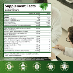 Lukaree Saw Palmetto bottle label detail showing ingredients.