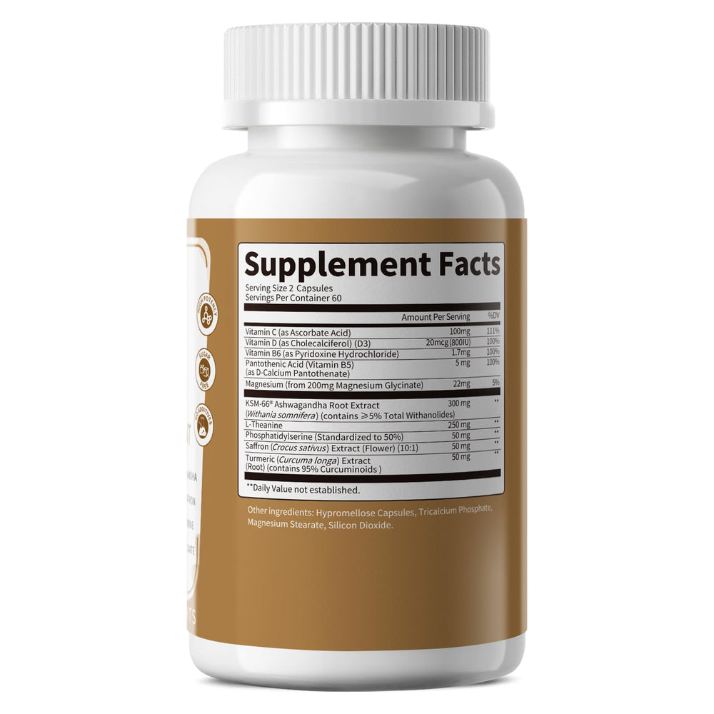 Lukaree Vitamin C D3 B6 B5 capsules package highlight essential vitamins.
