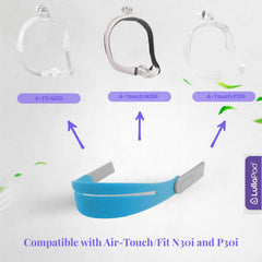 Lullapad six-pack headgear set for convenient rotation and longer CPAP life.
