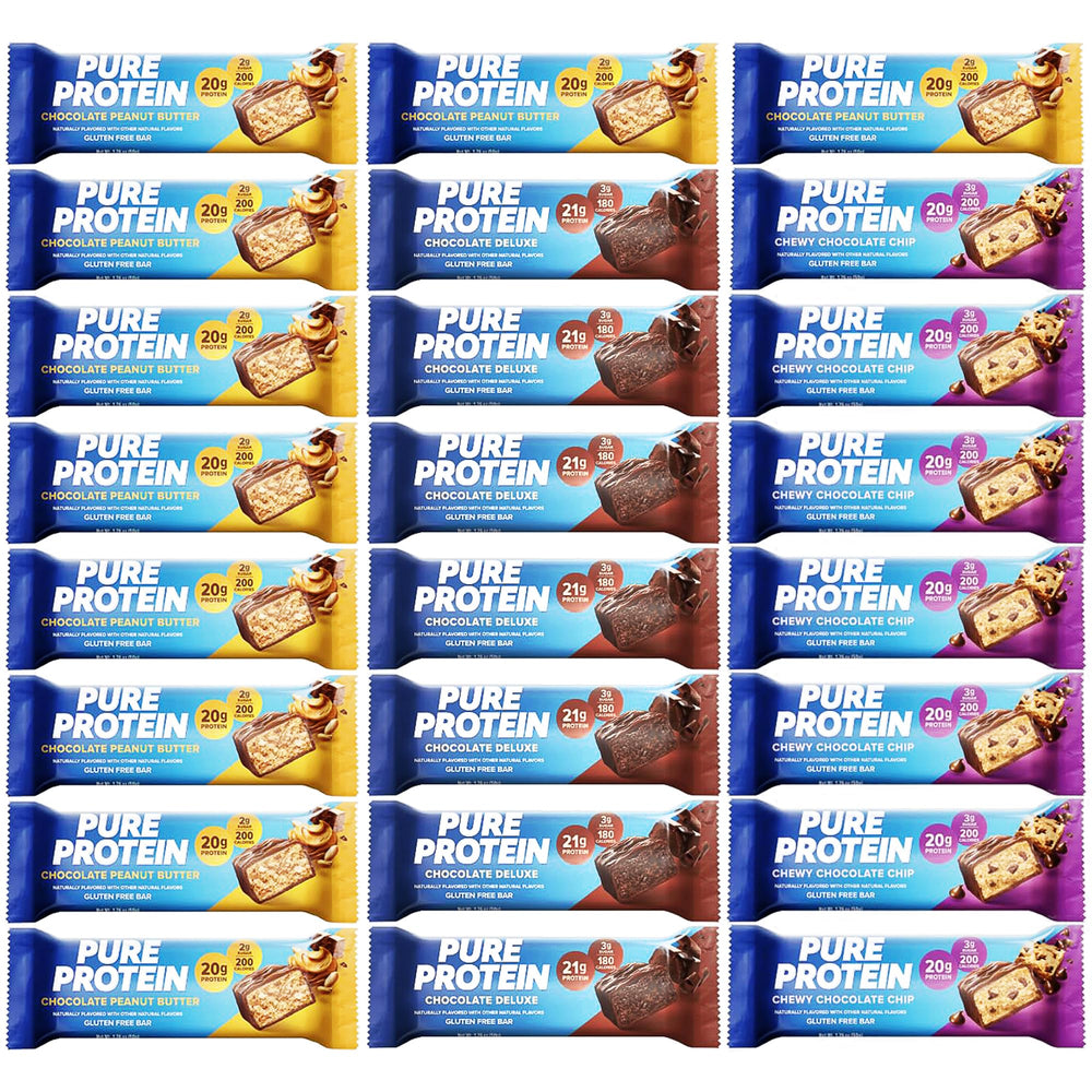 Lulurose Pure Protein Bar chocolate peanut butter wrapper highlights high protein on the go.