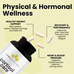 Lifestyle scene with user taking capsule, implying stress relief on-the-go