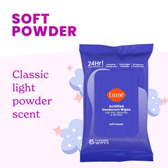 Lume acidified wipes are flushable and easy to dispose.