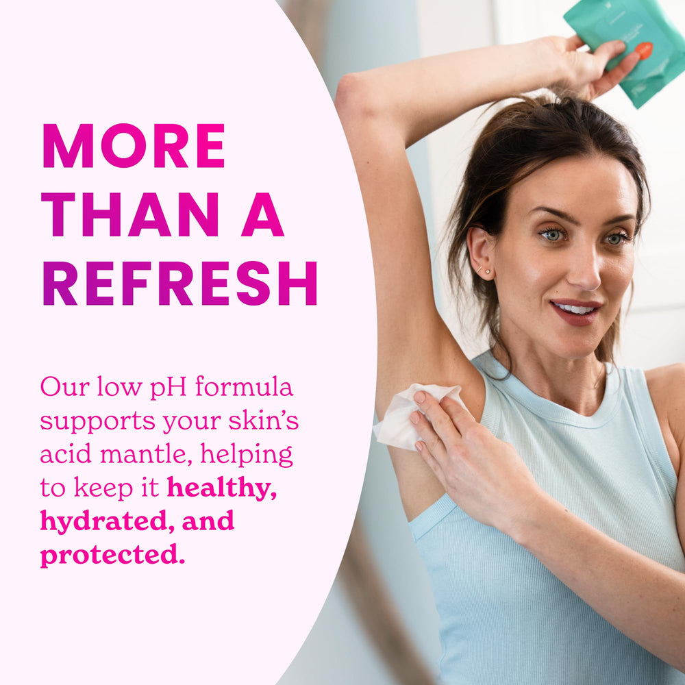 Lume skin-loving formula: aluminum-free and hypoallergenic.