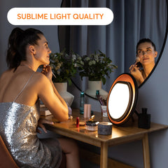Lumie Halo soft ambient lighting creating a gentle atmosphere.