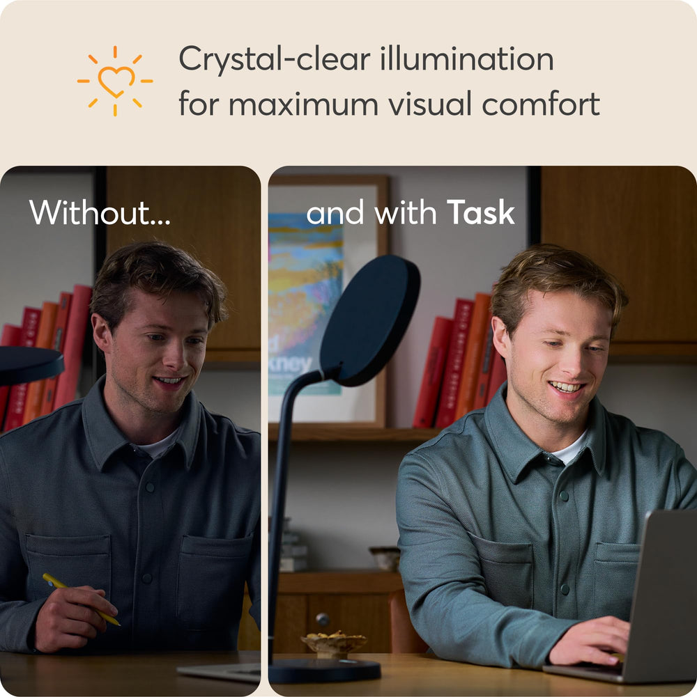Lumie Task capacitive slider demonstrating smooth brightness control