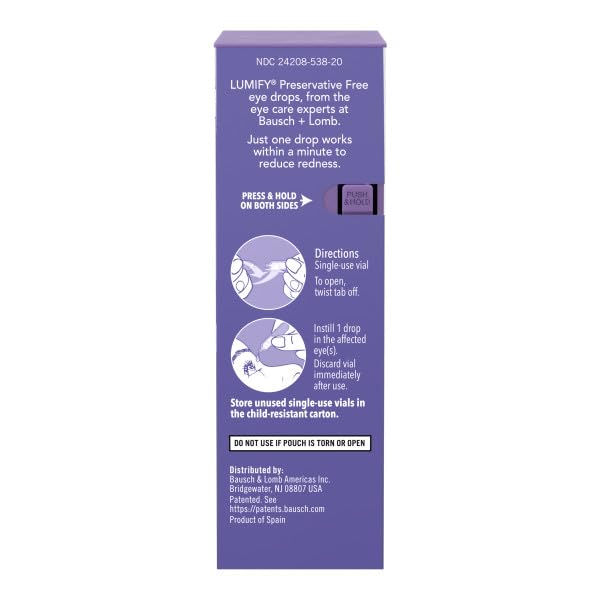 Bright, refreshed-looking eyes after Lumify redness relief.