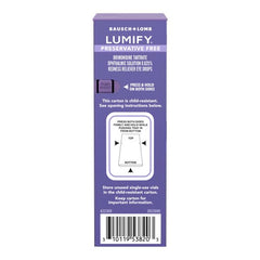 Close-up of dropper delivering a precise dose to reduce redness.