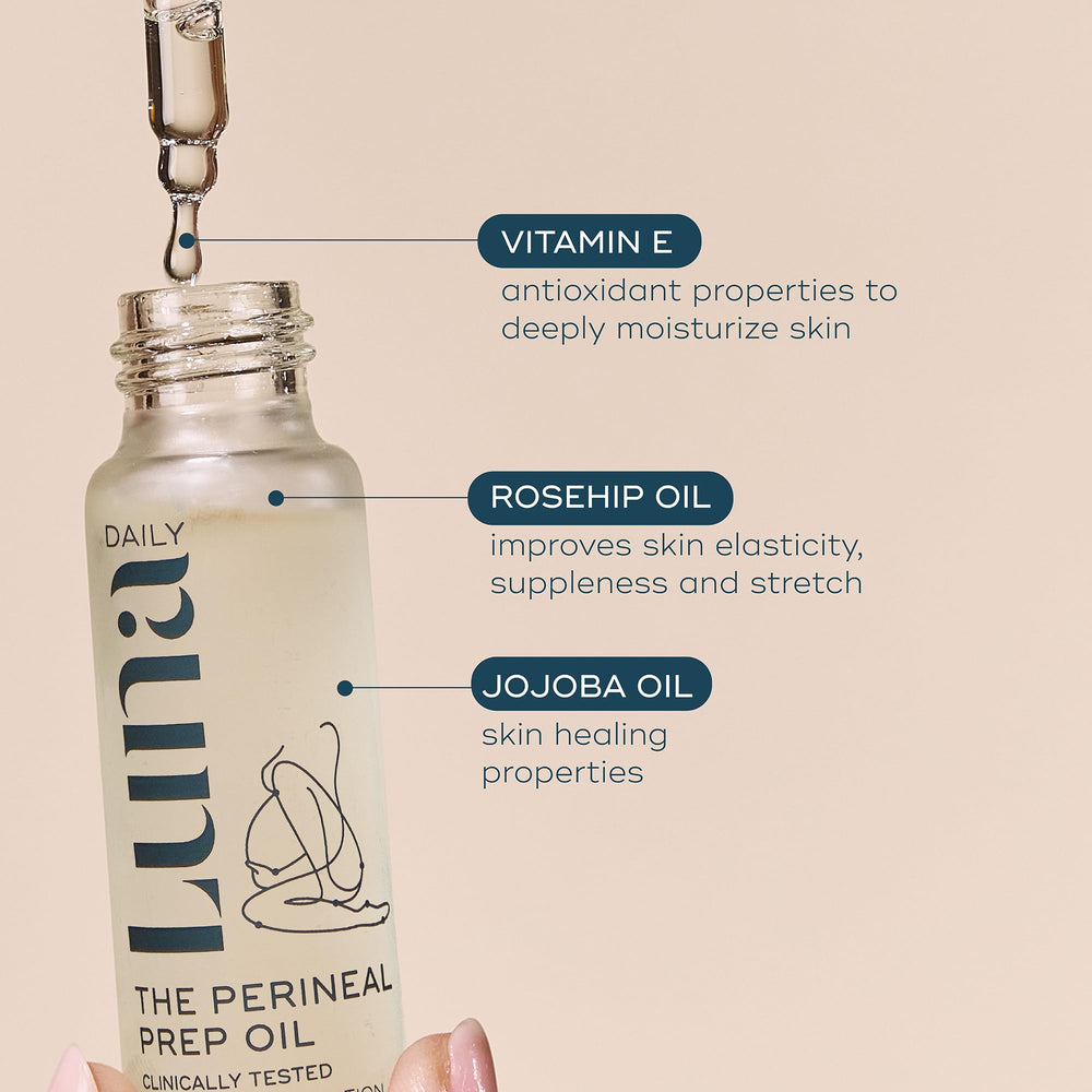 Luna Daily vitamin E provides moisture and lasting skin softness.