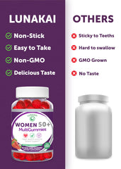 Lunakai 50+ women health visuals, emphasizing energy and vitality.