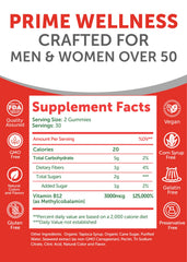 Lunakai B12 gummies non-GMO formula image with clean ingredient sourcing