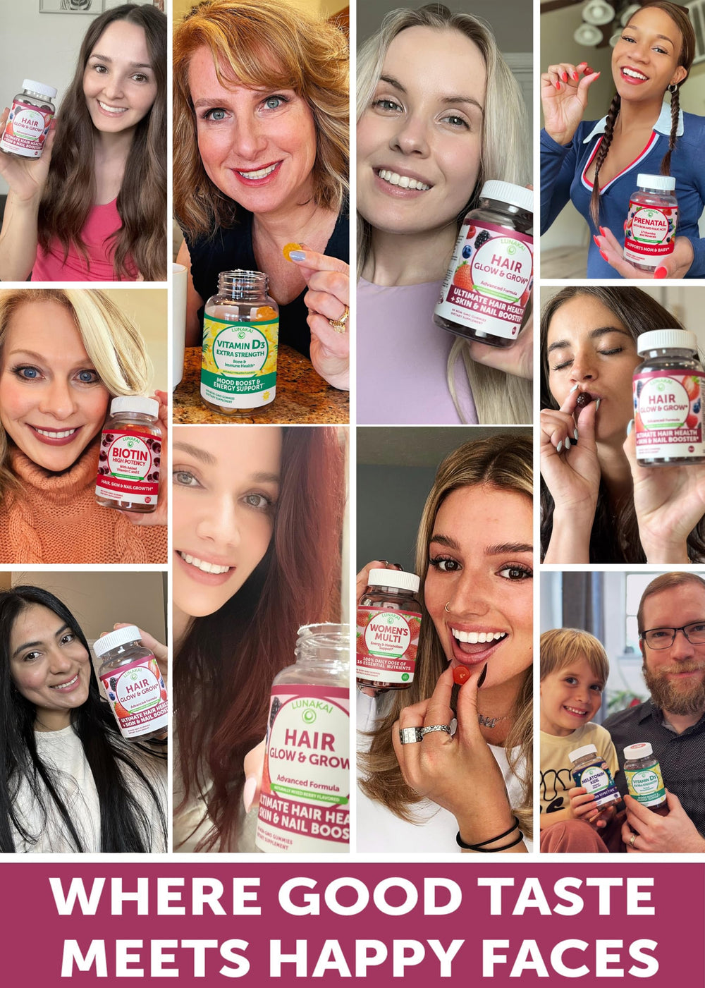 Lunakai ingredients scene with horsetail extract and saw palmetto.