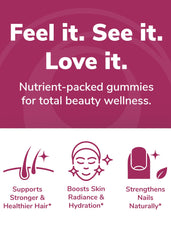 Lunakai on bathroom shelf, ideal for hair, skin, and nails support.
