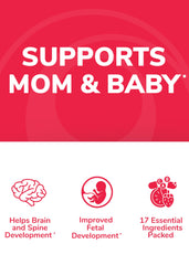 Lunakai Prenatal ingredients chart image outlines 17 essential nutrients included.