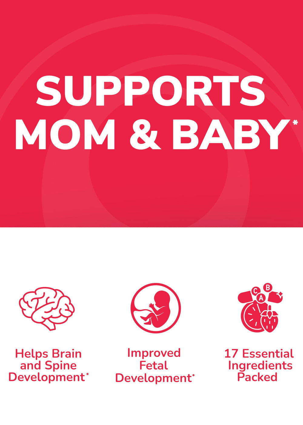 Lunakai vegan-friendly label on prenatal gummies