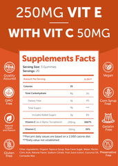 Third-party lab tested seal on Lunakai Vitamin E Gummies batch.