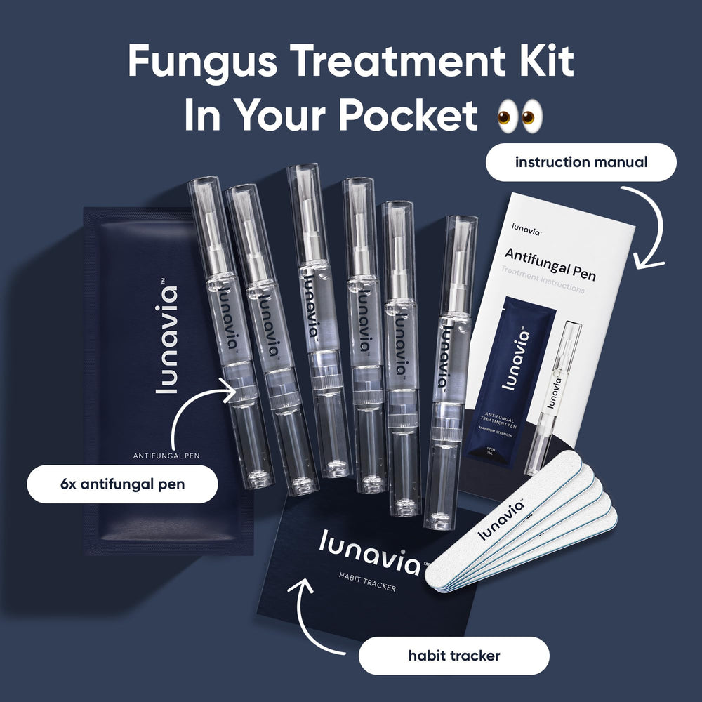 Lunavia Antifungal Pen applying to toe with precise targeting