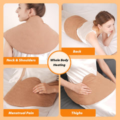 LUNI LAX edge-weighted ergonomic design contours neck and upper back.