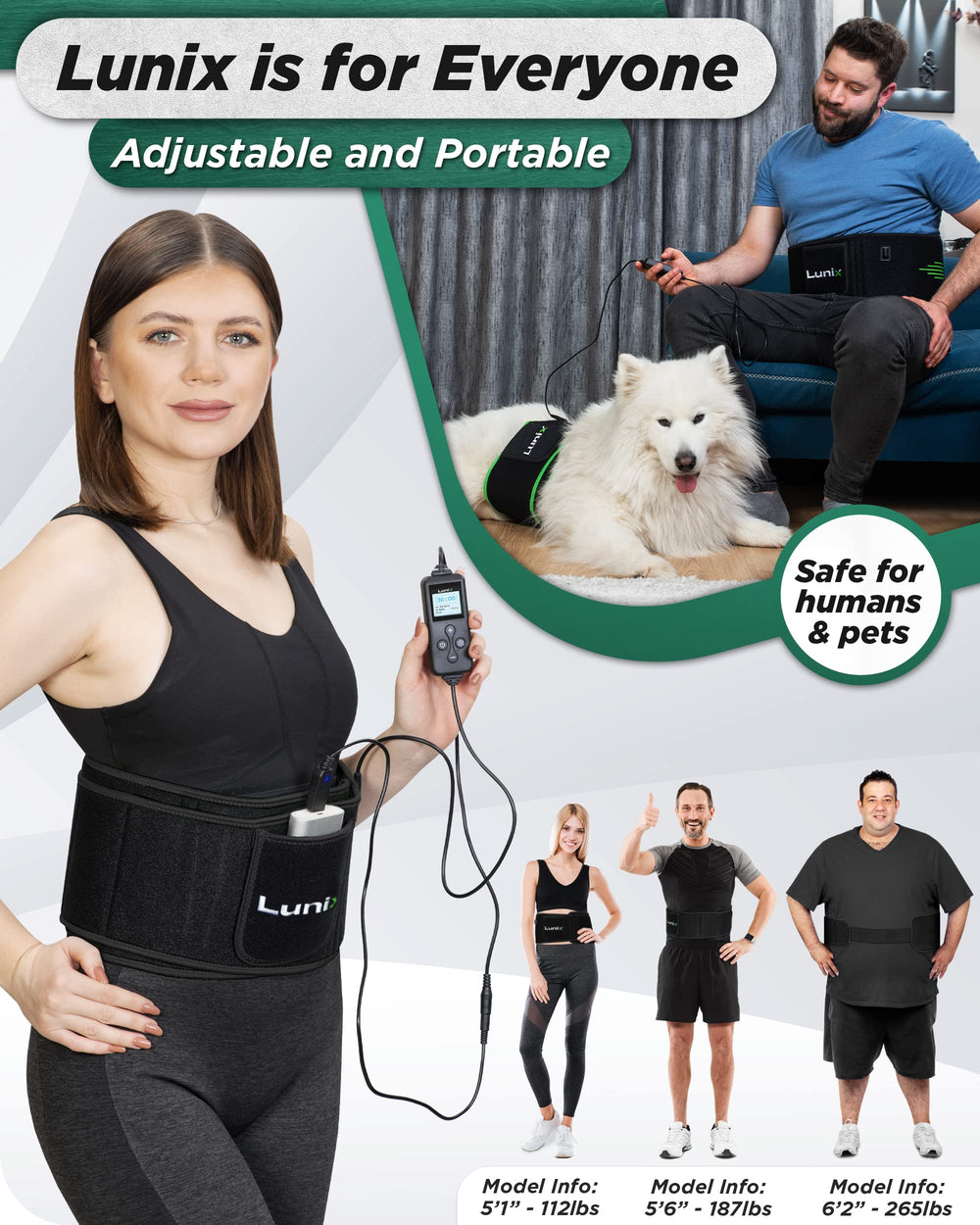 External battery compatibility of Lunix LX16 for on-the-go sessions.