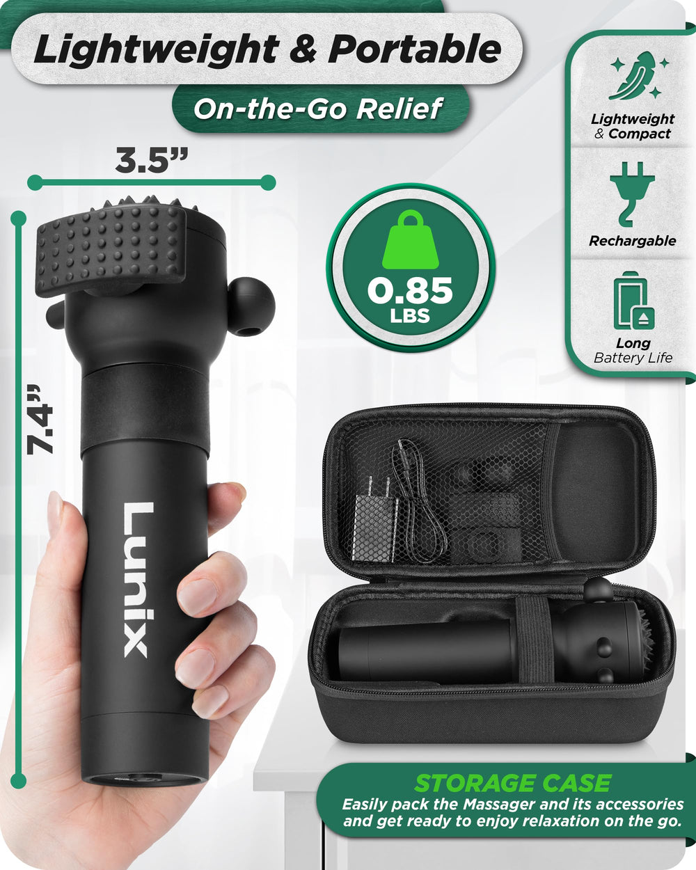 Lunix LX28 leg massage aids recovery after activity.
