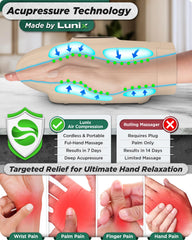 Lunix LX7 LCD touchscreen close-up for easy, customizable massage options.