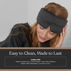 Lunya silk mask with premium box demonstrates everyday luxury.