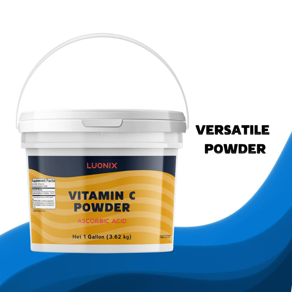 Luonix Vitamin C Powder in cosmetic formulation use, inspiring skincare DIY.