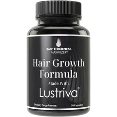 Lustriva bottle front for daily hair growth support