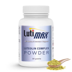 LutiMax bottle front view showing a convenient brain support supplement routine