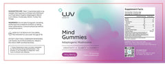 LUV Health Mind Gummies 30-count-packaging signals ongoing cognitive support.