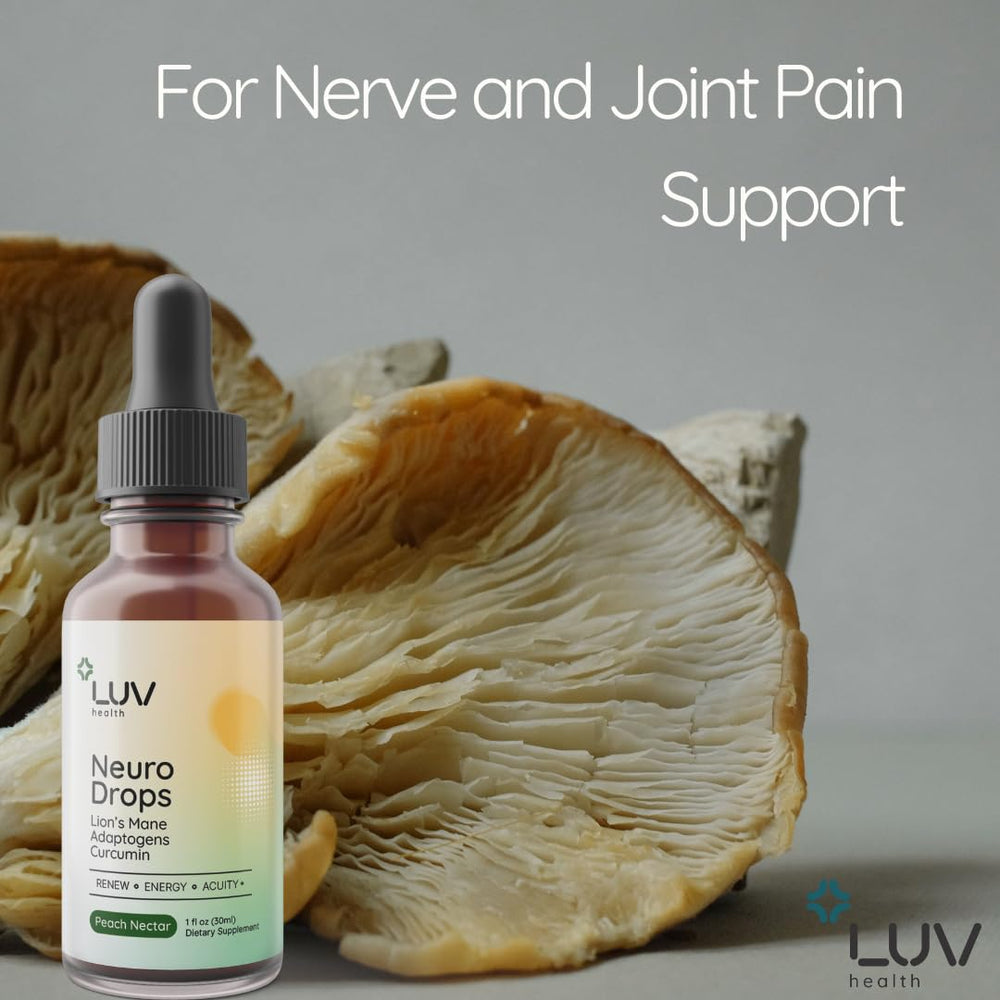 LUV health Neuro Drops made in USA with third-party testing