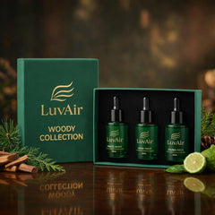 LuvAir Floral collection 30ml bottles for premium aromatherapy at home.